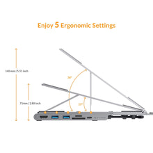 Load image into Gallery viewer, HyperDrive 7-in-1 USB-C Hub Stand (MacBook, Windows Laptop, iPad Pro, Chromebook)