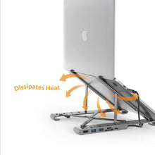 Load image into Gallery viewer, HyperDrive 7-in-1 USB-C Hub Stand (MacBook, Windows Laptop, iPad Pro, Chromebook)