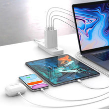 Load image into Gallery viewer, HyperJuice GaN 100W USB-C Charger — World's most crowdfunded 100W GaN charger. Quick charge 2 USB-C and 2 USB-A devices.
