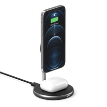 Load image into Gallery viewer, HyperJuice Magnetic Wireless Charging Stand — Designed for iPhone 14 / 13 / 12 &amp; AirPods
