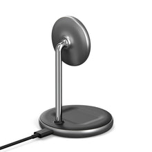 Load image into Gallery viewer, HyperJuice Magnetic Wireless Charging Stand — Designed for iPhone 14 / 13 / 12 &amp; AirPods
