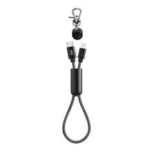 Load image into Gallery viewer, HyperDrive USB-C to Lightning Cable Keychain (8in / 20cm) — Key cable charger for iPhone and iPad easily clips to your keychain or travel bag.
